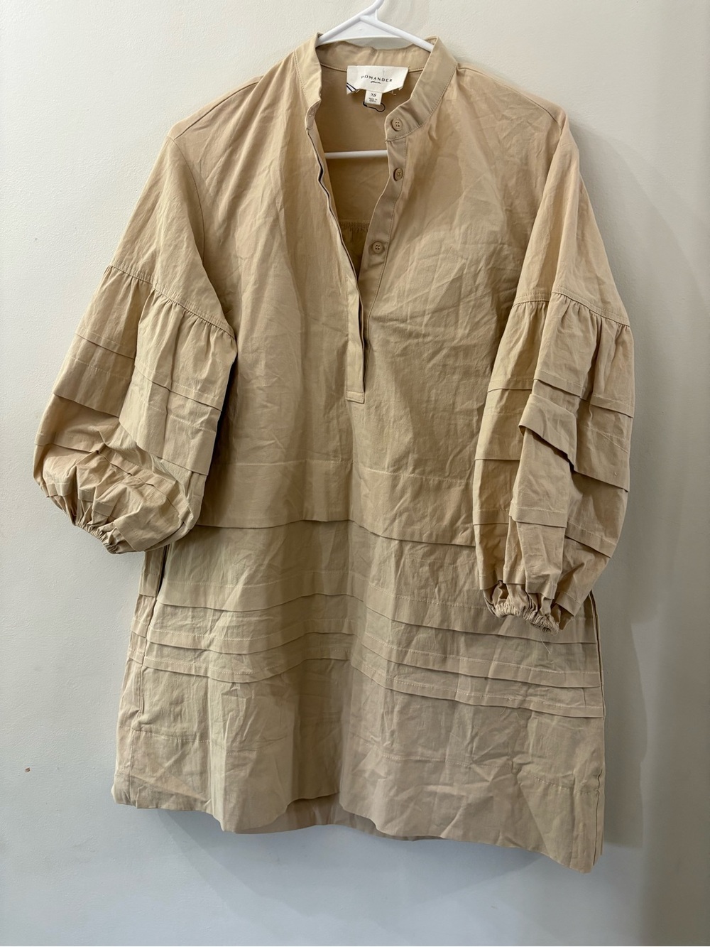 Pomander Place - Tuckernuck - new w/o tag Neutral Beige dress -XS